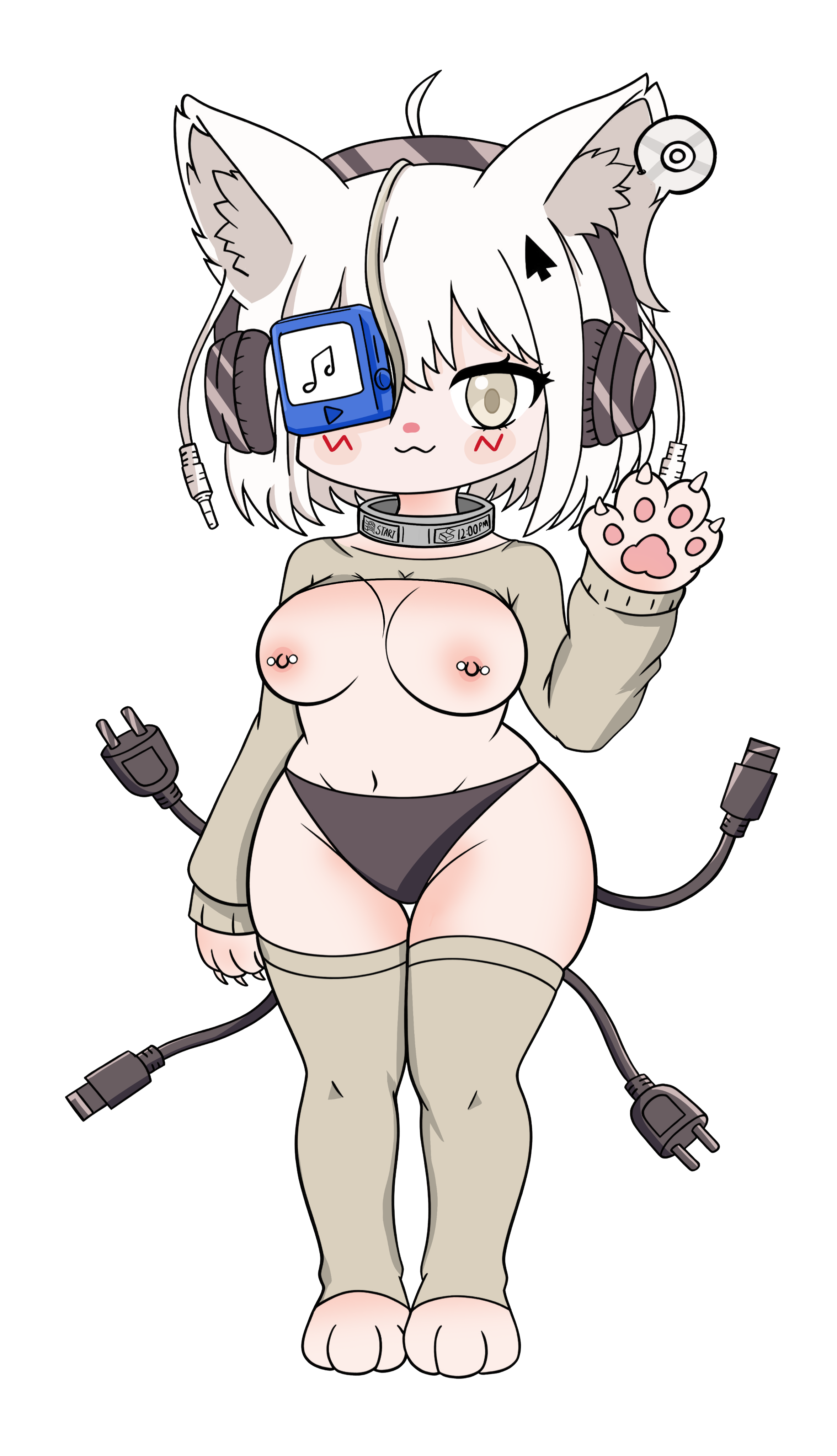 Pixel Mint cat mascot waving